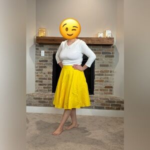 Yellow Women's Skirt